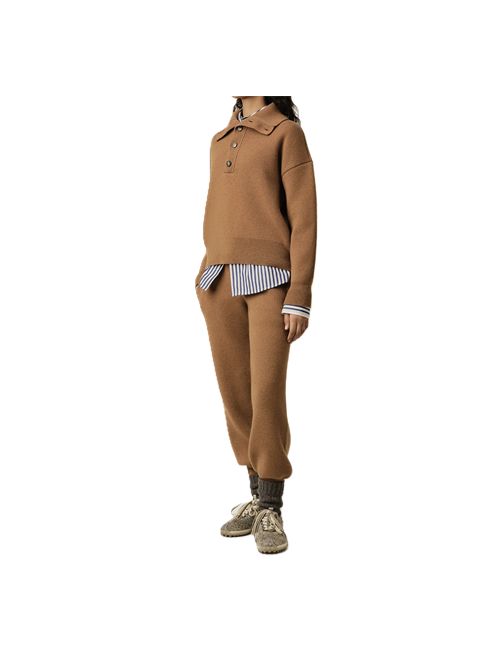 high buttoned collar sweater Ami Paris | UKS885.KN0192.280 CAMEL